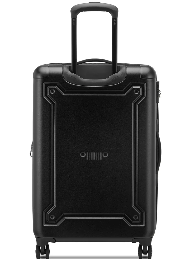 Jeep  JH004C 68 Cm 4-Double Wheeled Hardcase Expandable Check-In Luggage Trolley - Black  | Best Price UAE